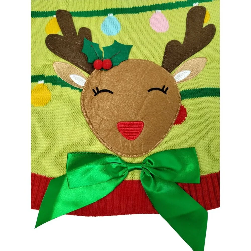 Merry Makings Dog XL 20 to 24 inches Oh Deer Pet Sweater